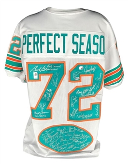 1972 Miami Dolphins Team Signed Perfect Season Jersey With Over 40 Signatures Including Shula, Buoniconti, Csonka & Morris (Fanatic & Beckett) 